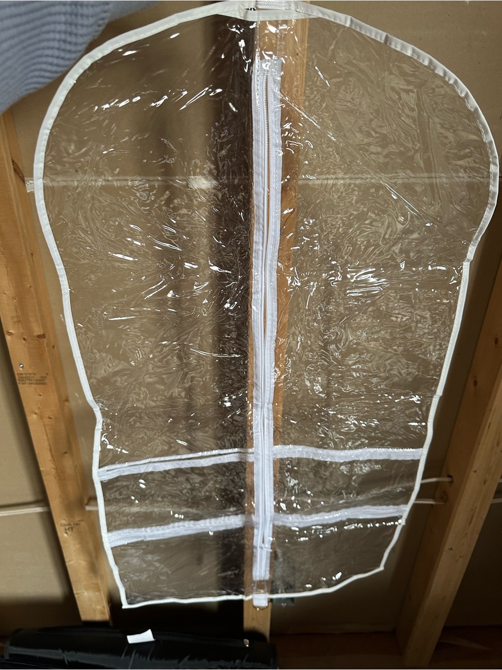 2x Clear Garment Bag With Pockets